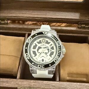 Invicta Black and White Stormtrooper Dial Watch